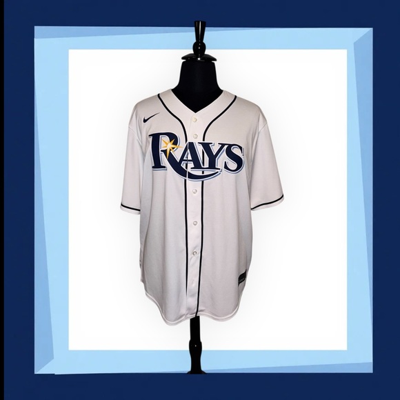 Nike Other - NIKE Authentic TAMPA BAY RAYS Men’s Baseball Jersey - XL White